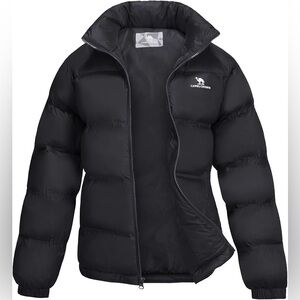 NWT Camel Crown Women's Black Puffer Jacket Size XL